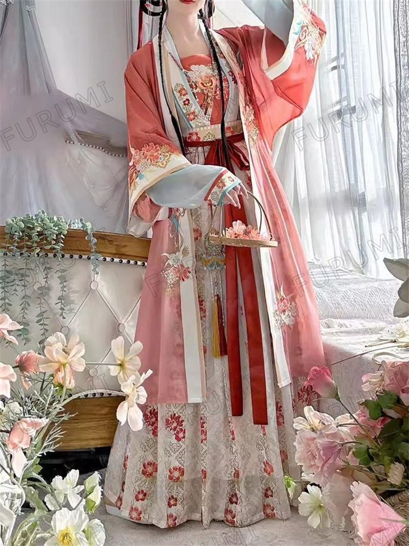 HF-157 豪華刺繍 漢服 かんふく 古風衣装 レトロ風 中華ロリータ コスプレ ワンピース 唐装 仙女服 中華風 美しい刺繍