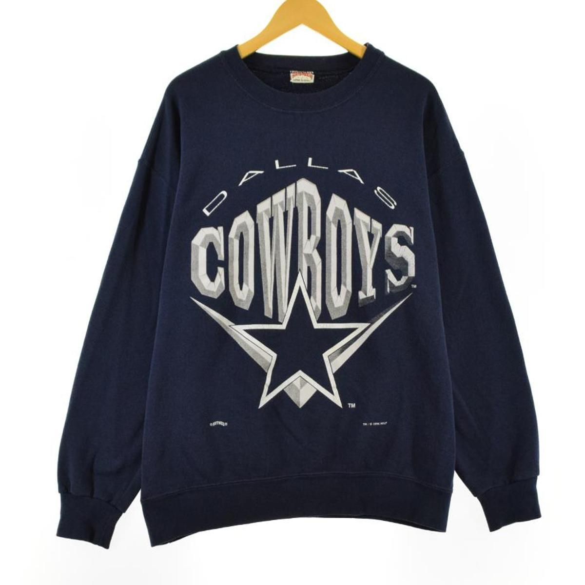 COWBOYS フード付きスウェット NFL公認(ヴィンテージ物？) 古着 90年代 NUTMEG NFL DALLAS COWBOYS ダラスカウボーイズ