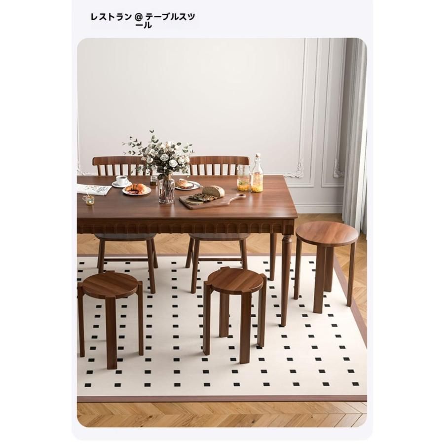 スツール 木製 1脚 天然木 丸椅子 シンプル スタッキング ４脚セット K ⑬ Z-SHSC-1-4SET 木製丸椅子 アール・エフ・ヤマカワ スタッキング