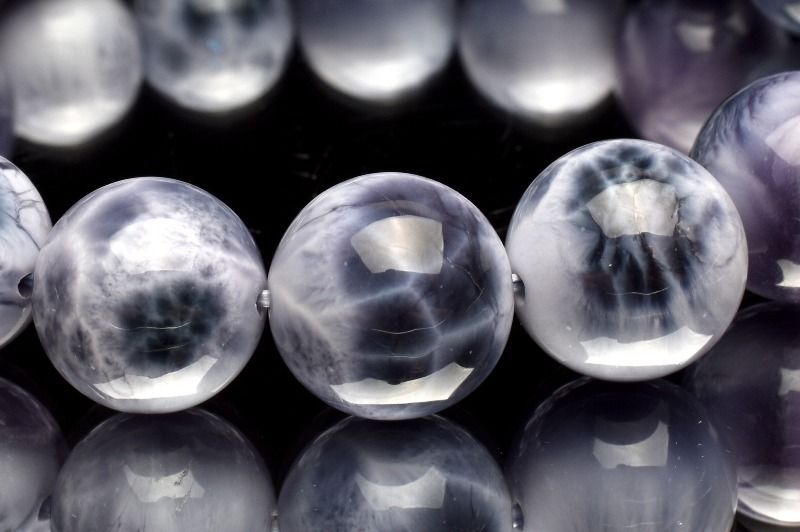 １点物 AAA 人気アイテム パープルラリマー 12mm ブレスレット パワーストーン 天然石 _MA9150