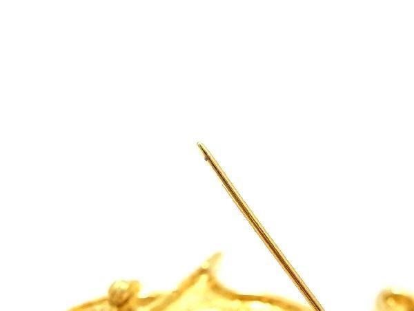 安い販促 Christian Dior ロゴモチーフ ブローチ ゴールド ヴィンテージ