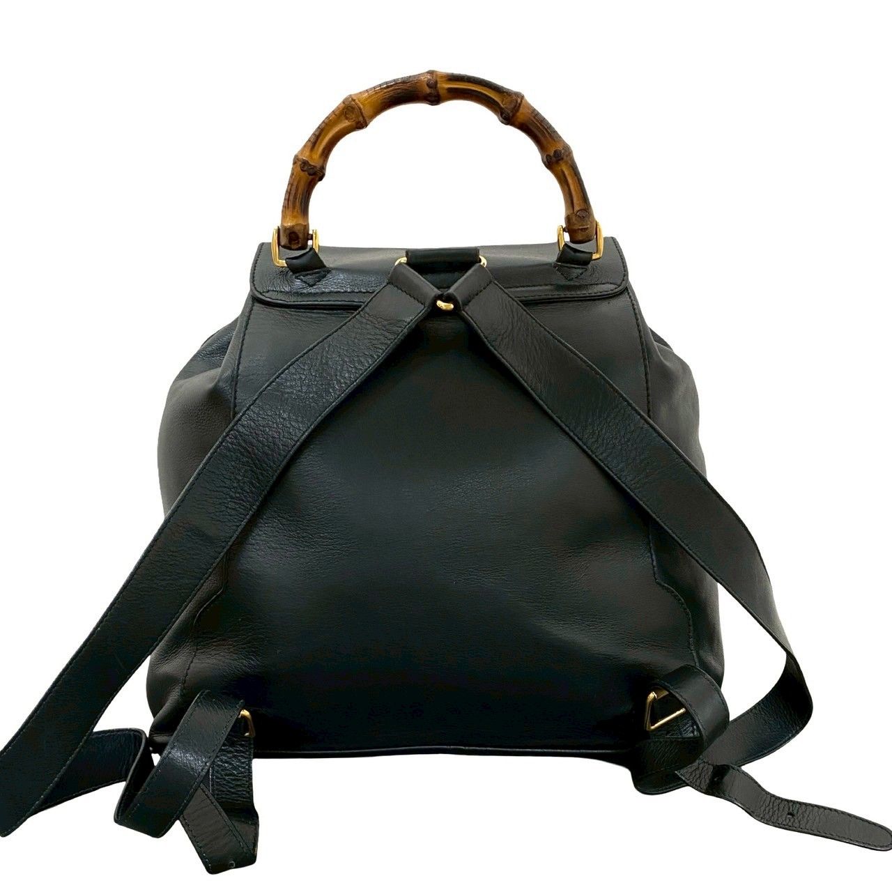【美品】GUCCI グッチ リュック オール レザー バンブー　banboo GUCCI グッチ ミニリュック バンブー/バックパック バッグ