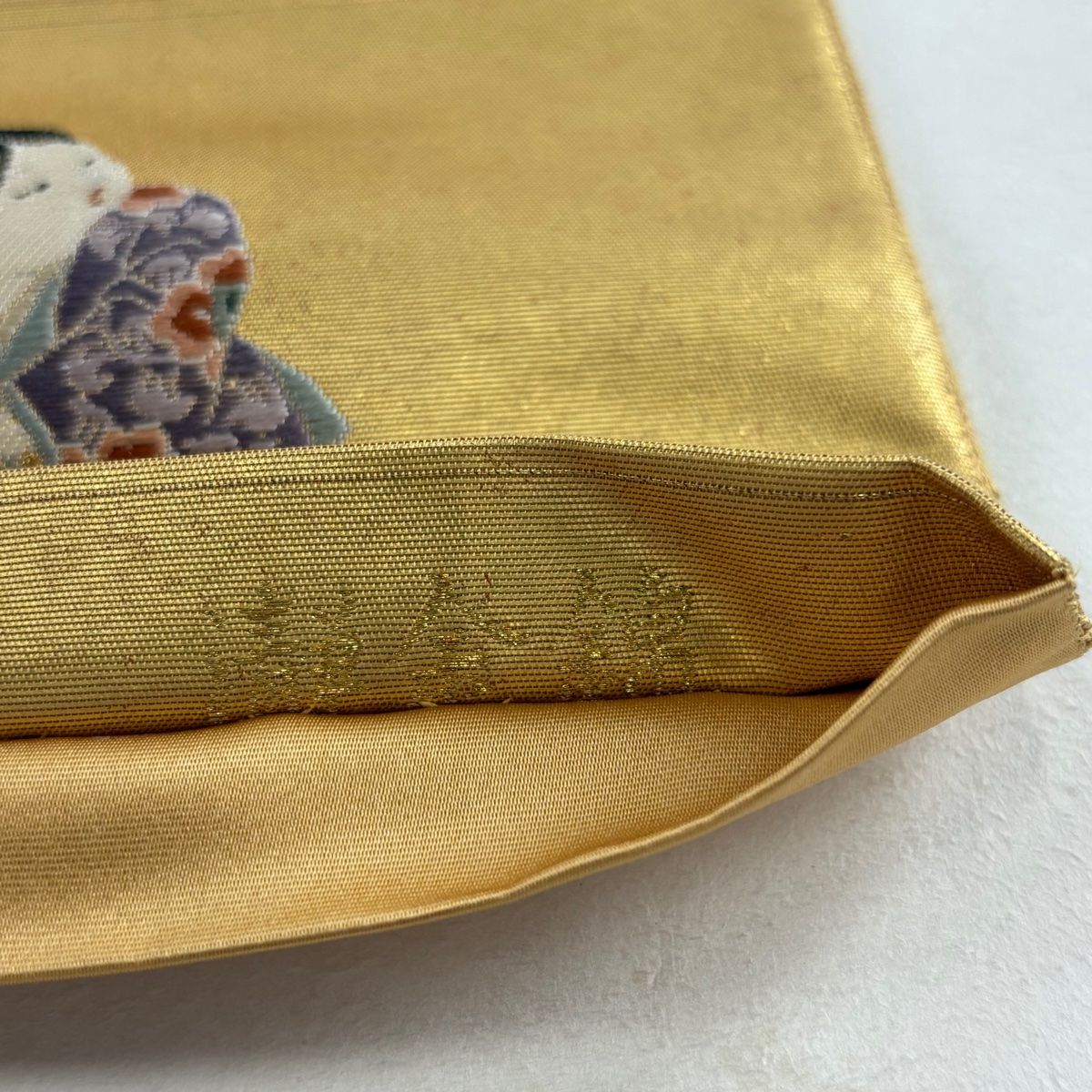 袋帯 美品 名品 長嶋成織物 瀞金錦 関西仕立て 童子の戯 本金箔