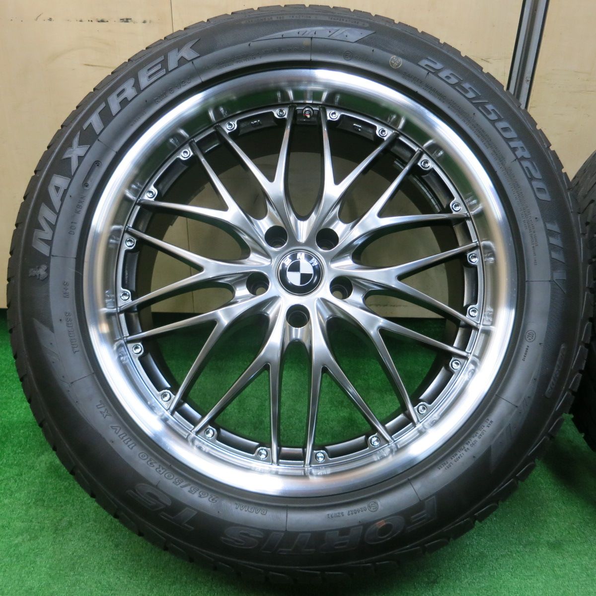 送料無料*超バリ溝！23年！キレイ！ほぼ10分☆BMW 等 K-force 265/50R20 295/45R20 マックストレック FORTIS  T5 20インチ PCD120/5H☆3111301イノ - メルカリ