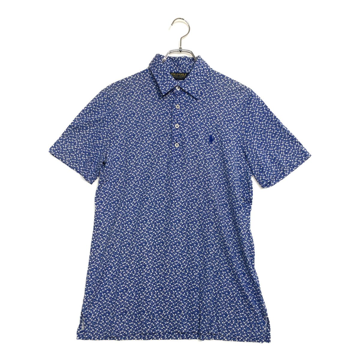 価格は安く 中古 メンズ ポロゴルフ POLO GOLF 半袖ポロシャツ S 青 ブルー メンズウェア