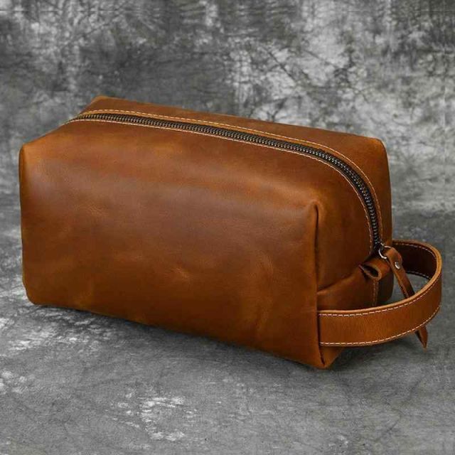 種類4：B：ブラウン（Cタイプ ストップ メンズ ファッション オシャレ アイテム 小物  革 クラッチ バッグ ヴィンテージ レザー ユニセックス バッグ 多機能 化粧品 収納 バッグ 牛革 クラッ