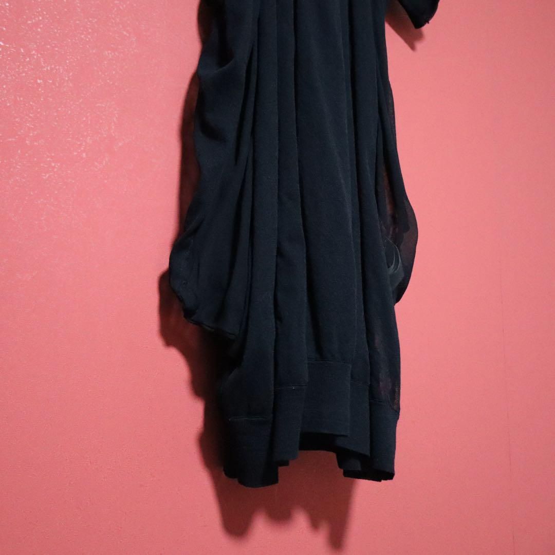 美品】sacai 09AW シフォンプリーツ シースルー ロングワンピース  