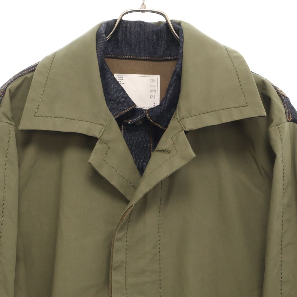 美品 / Sacai 20AW / ドッキングミリタリーコート Sacai (サカイ) 【SAMPLE】 20AW 再構築 デニム ミリタリー