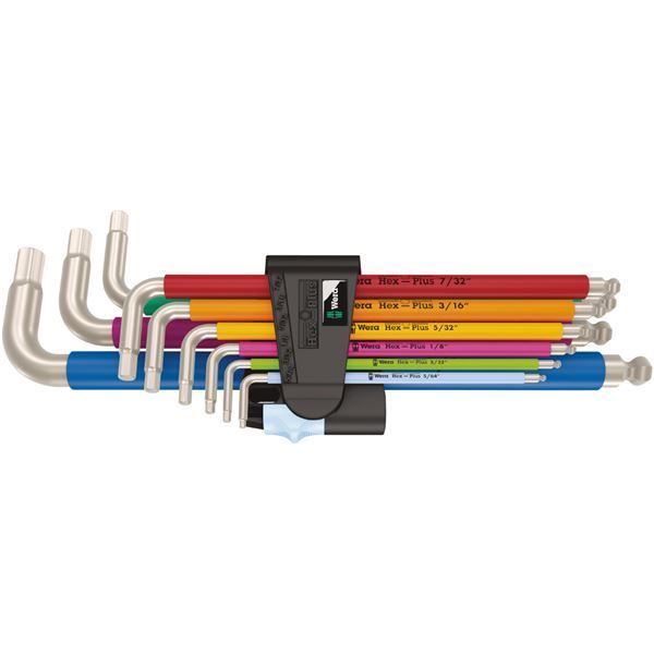 WERA ヴェラ ボールヘックスプラス 対辺サイズ5|64-3|8 9本組セット 022860 工具 ツール DIY 作業工具 道具