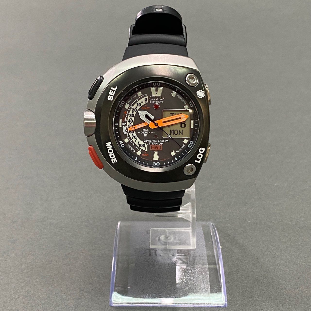 CITIZEN シチズン プロマスター アクアランド エコドライブ メンズ腕時計 Ref U101-T008691 チタニウム 男性用 デジアナ 時計