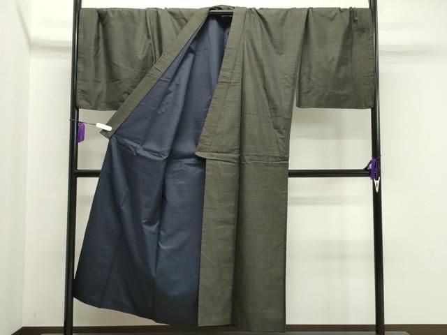 平和屋着物○男性 本場大島紬 アンサンブル 西郷絣 キングサイズ 正絹