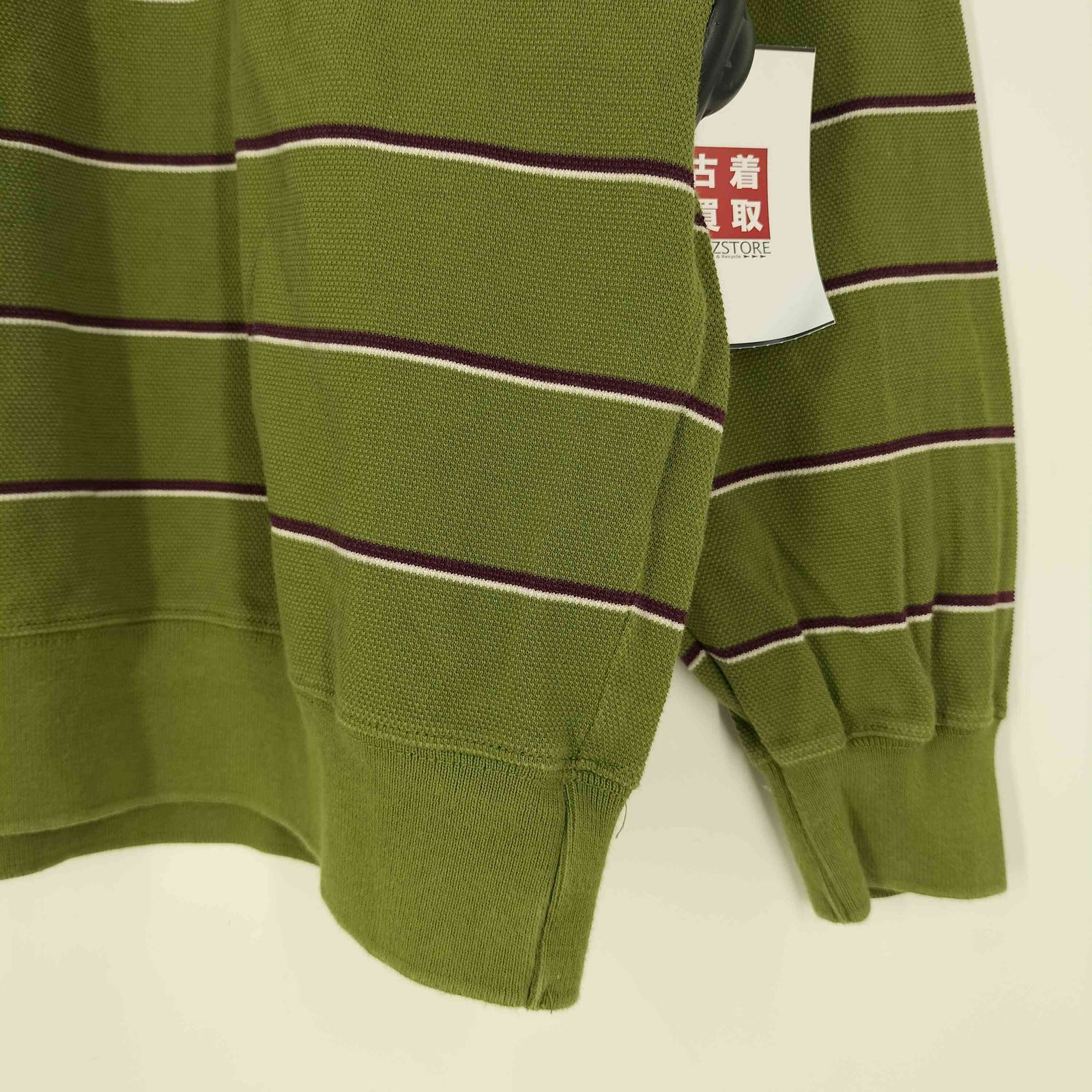 プア PWA SHAVED KANOKO BD V-NECK 鹿の子 ボーダー VネックT