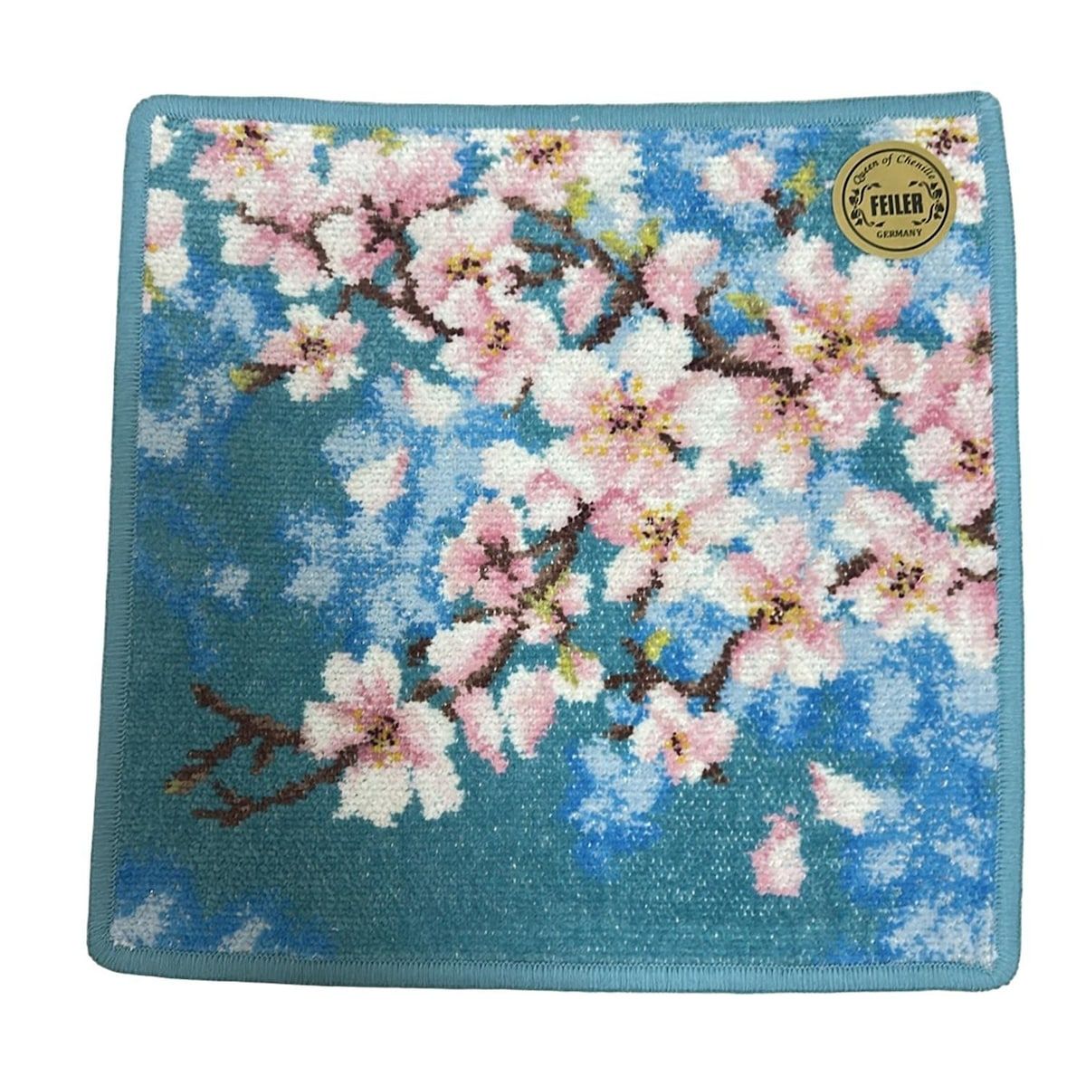 FEILER(フェイラー) 小物新品同様 - ターコイズブルー×ピンク
