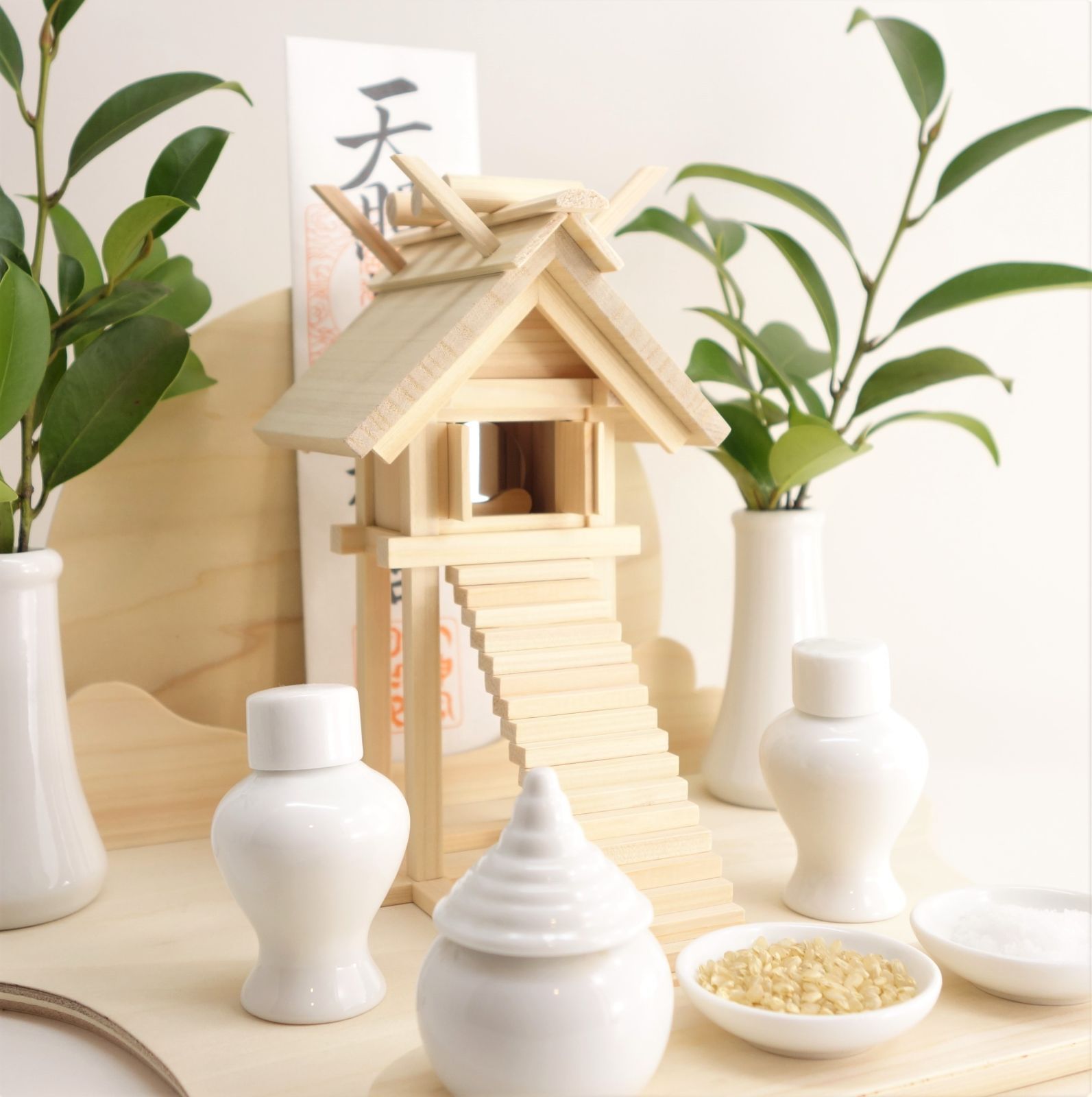 神棚《いづも》神具セット　置き専用　御札立て　お札立て
