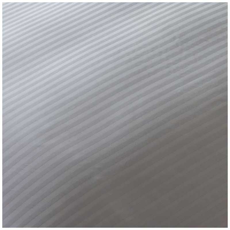送料無料 ♥ 未開梱 生毛工房 ボックスシーツ サテンストライプ クィーンサイズ 綿 |170×200×30cm|グレー