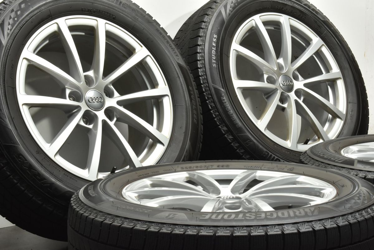 鍛造 アウディ A6 純正 17in 7.5J 36 PCD112 ブリヂストン ブリザック VRX3 225 60R17 品番 4K0601025 C8 ノーマル戻し