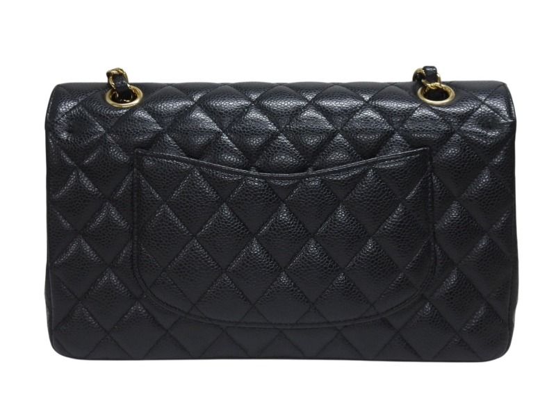 【極美品】シャネル マトラッセ レザー チェーンショルダーバッグ ブラック マトラッセ シャネル マトラッセ25 Wフラップ シングルチェーン