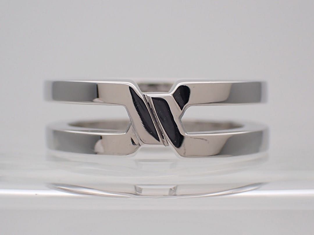 【VENDOME AOYAMA】K18 ホワイトゴールド ダイヤ入リング 7号☆Ａ品☆質屋 ユニオン本通店 ヴァンドーム青山 VENDOME AOYAMA】K18 ホワイトゴールド ダイヤ入リング 7号☆A品