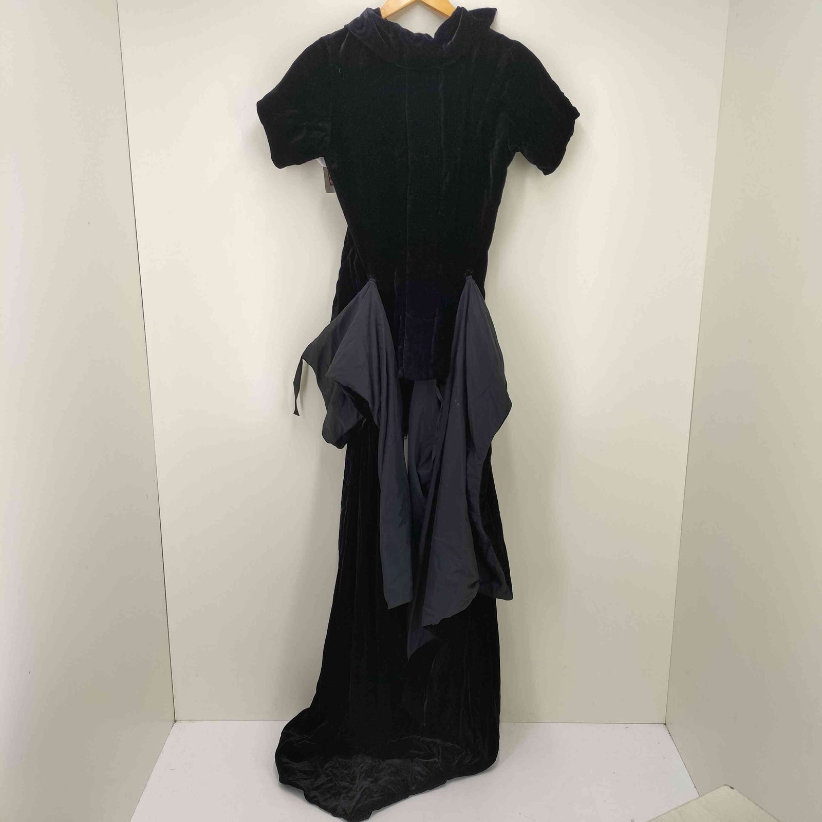 Yohjiyamamoto 異素材切り替えジップロングワンピース 【公式通販】