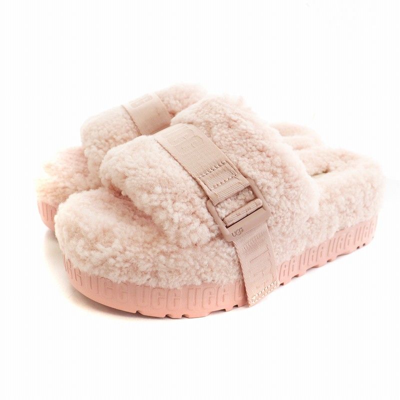 ムートンスリッパ サンダル シープスキン 26cm UGG アグ サンダル ファー スリッパ サボ コケット レディース
