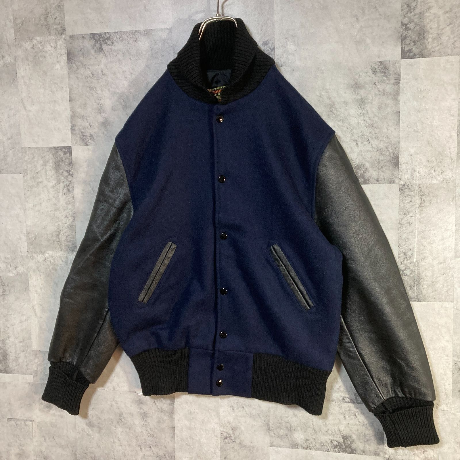 USA製 SKOOKUM スクーカム アワードジャケット 袖レザースタジャン