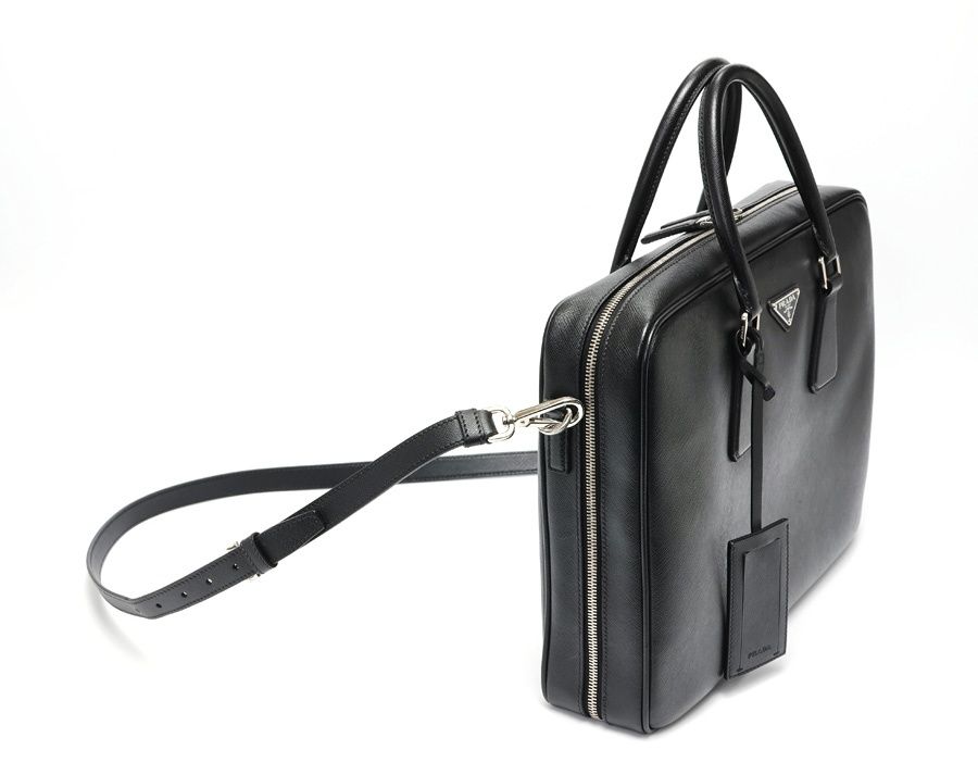 PRADA プラダ サフィアーノレザー ブリーフケース ビジネスバッグ