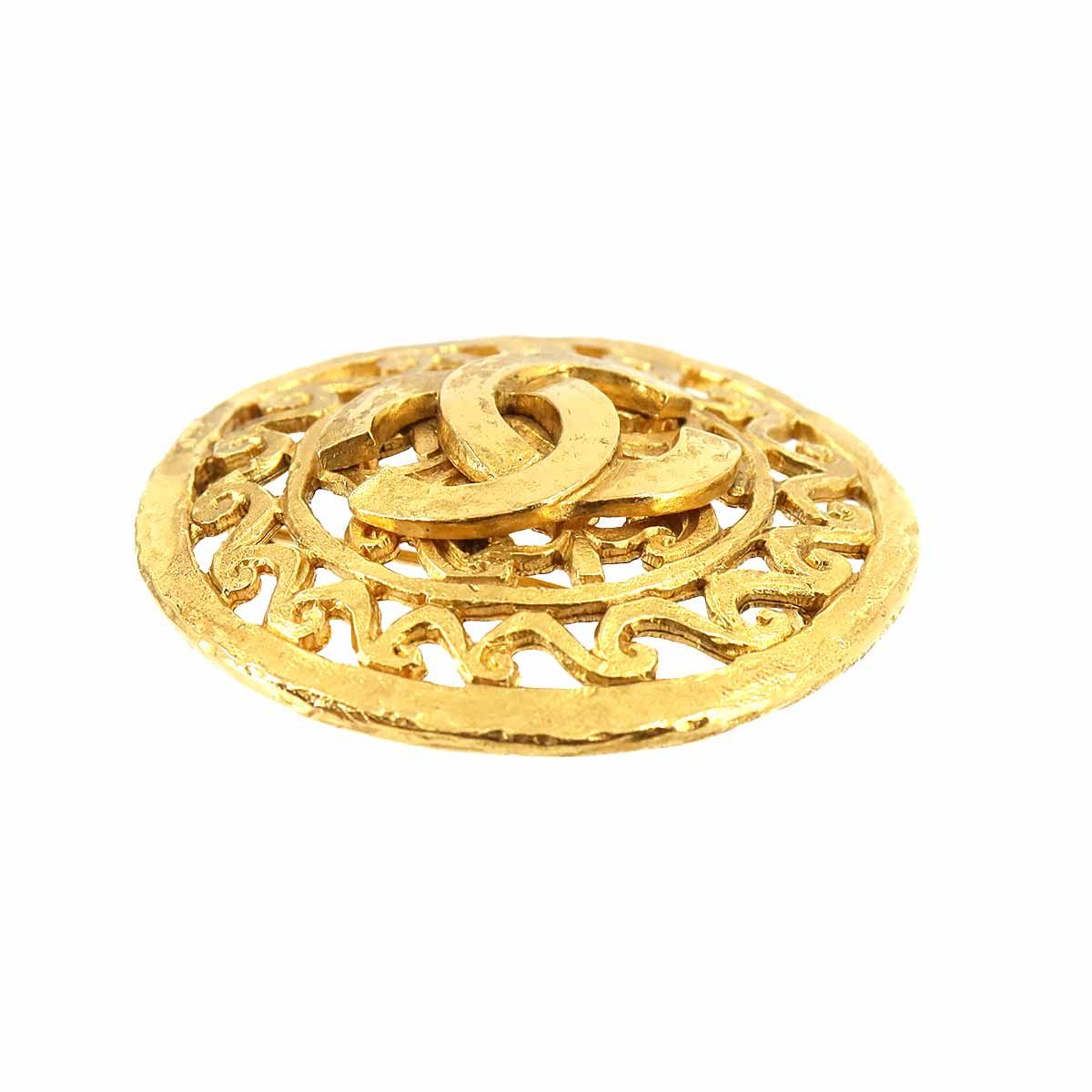 CHANEL ブローチ クロス ココマーク ヴィンテージ アクセサリー ゴールド シャネル CHANEL ココマーク☆ブローチ☆ 金属素材×カラー