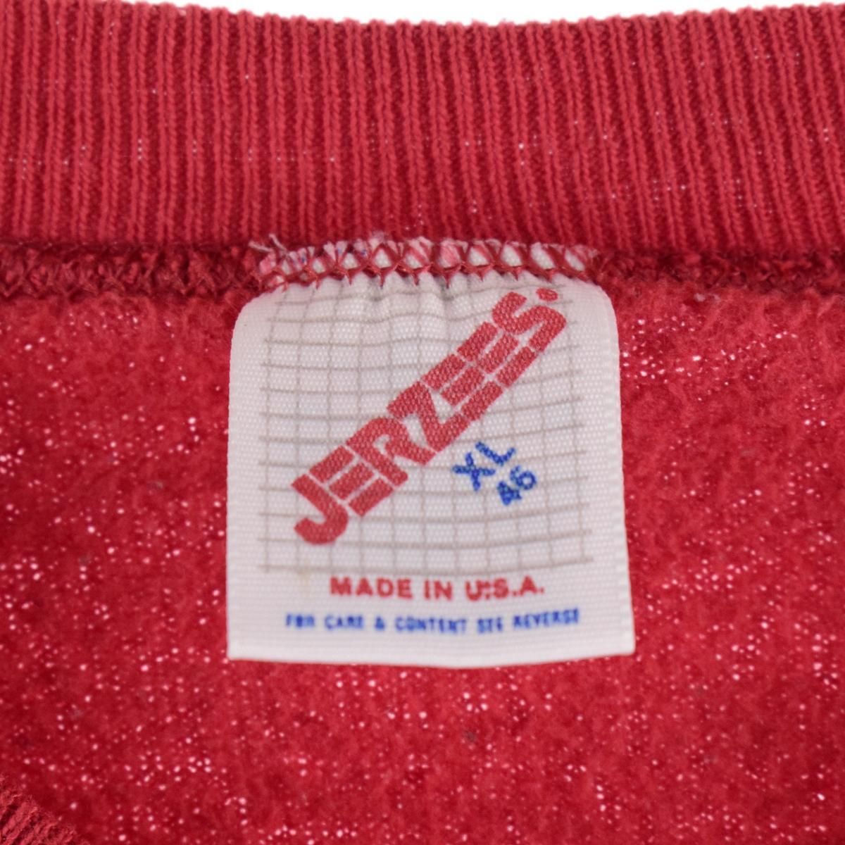 80年代 ジャージーズ Jerzees カレッジスウェットシャツ トレーナー USA製 メンズL ヴィンテージ /eaa324282