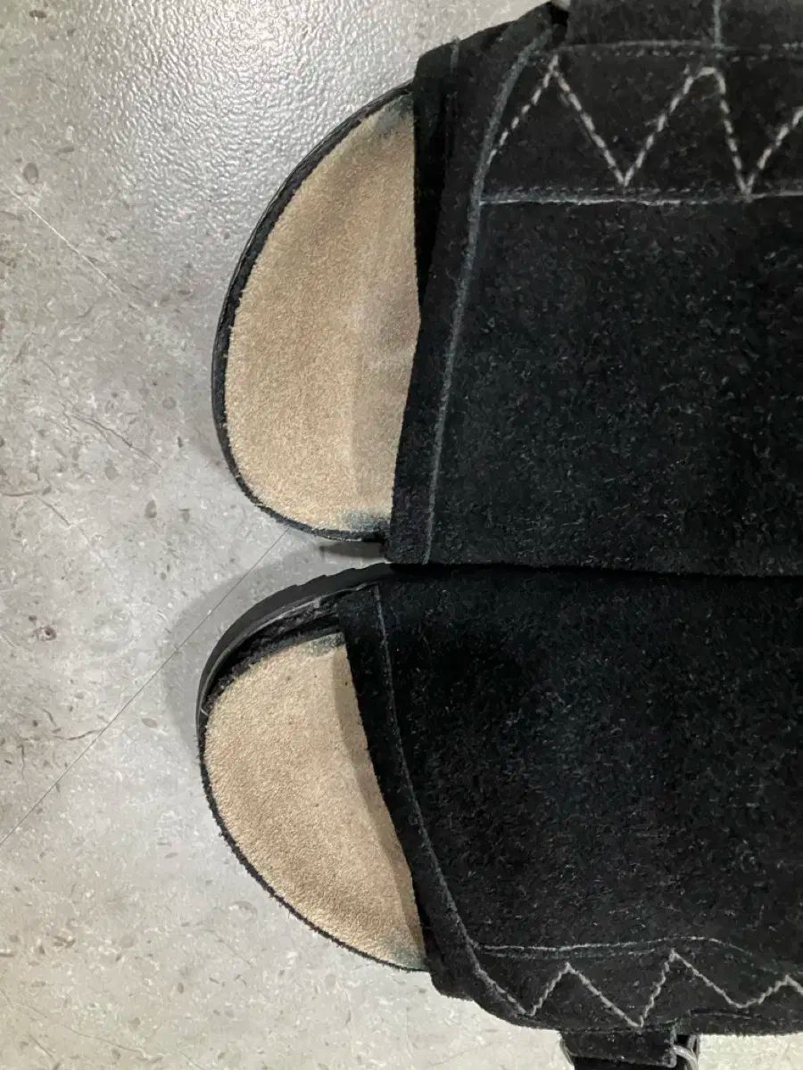  2 POLYTERU ジャンボ スリッパ 黒 サンダル サンダル