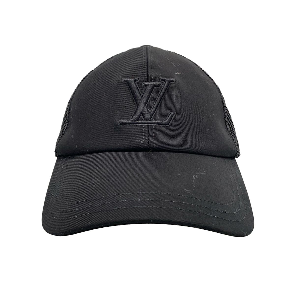 LOUIS VUITTON ルイヴィトン キャップ キャップ LV シグネチャー メッシュ M7457L 黒
