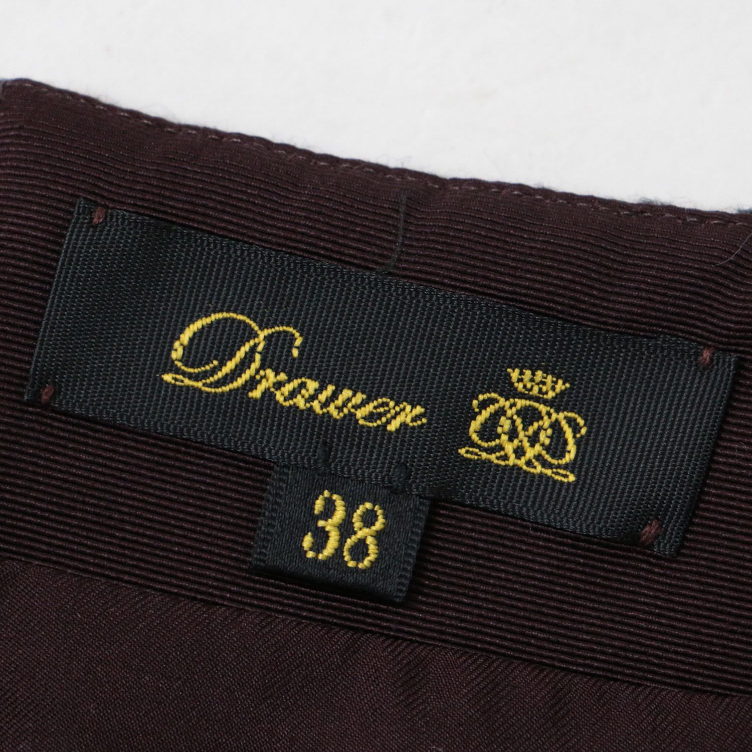 極美品✨ドゥロワー ウールハウンドトゥースチャックスカート