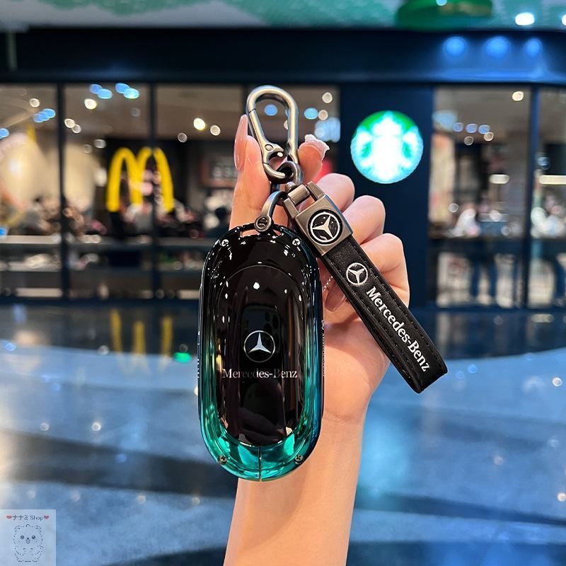 新品 メルセデスベンツ スマート柄スマートキー型キーホルダー 高級で質感 タイプA/B/C #K08