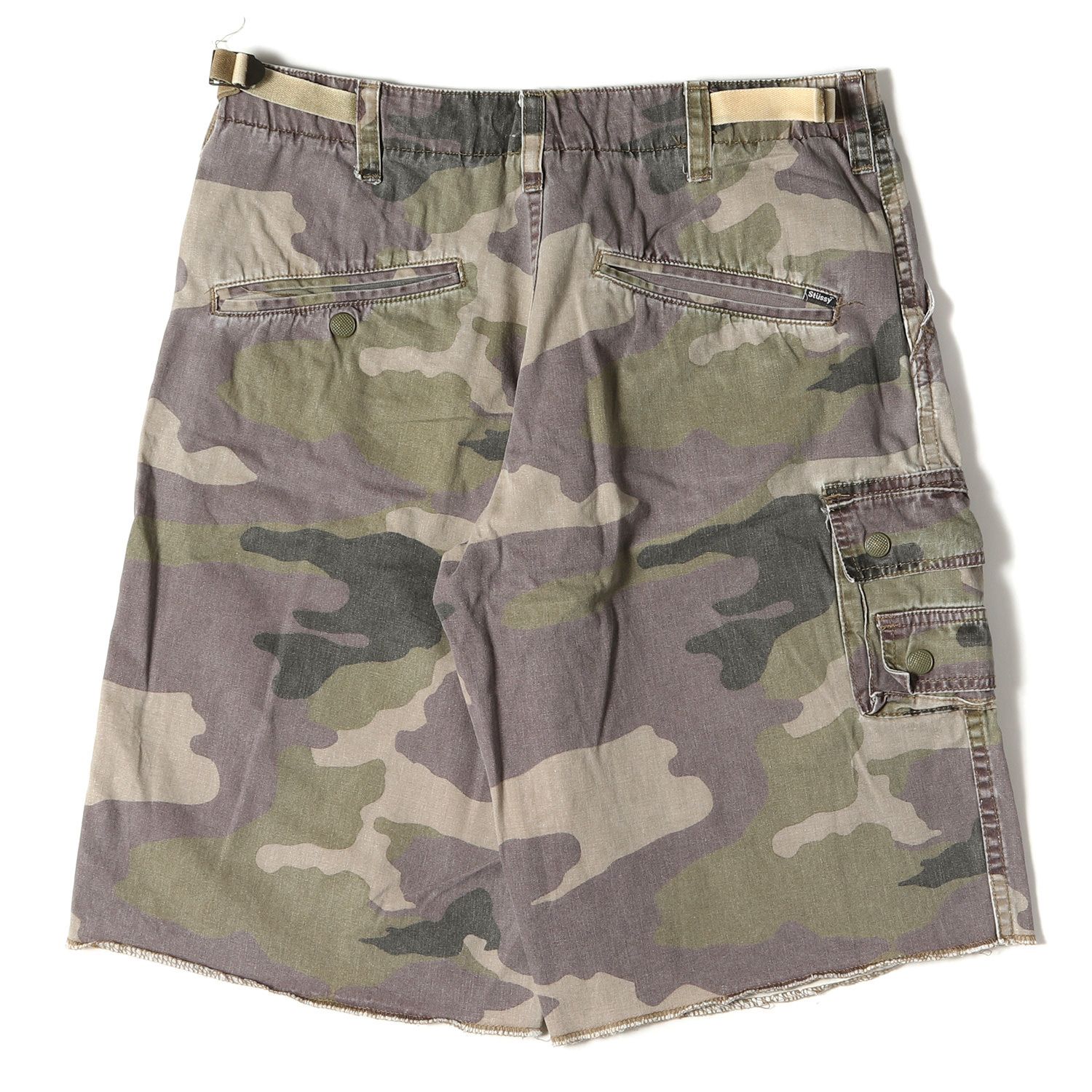 STUSSY ステューシー パンツ 迷彩 カモ 柄 カーゴ ショートパンツ 