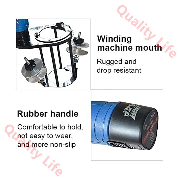 华丽な エアコンテープ巻き機 ポータブル電動エアコン 7cmパイプケーブルタイ巻き取りツール テープラッピングマシン 銅管テーピングマシン エアコンパイプハンドツール PSE認証济