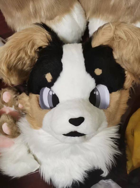 ケモノ 着ぐるみ 犬 ファースーツ フルスーツ ファースーツ 着ぐるみセット NO.83 犬 ブラウン ケモノ ファー