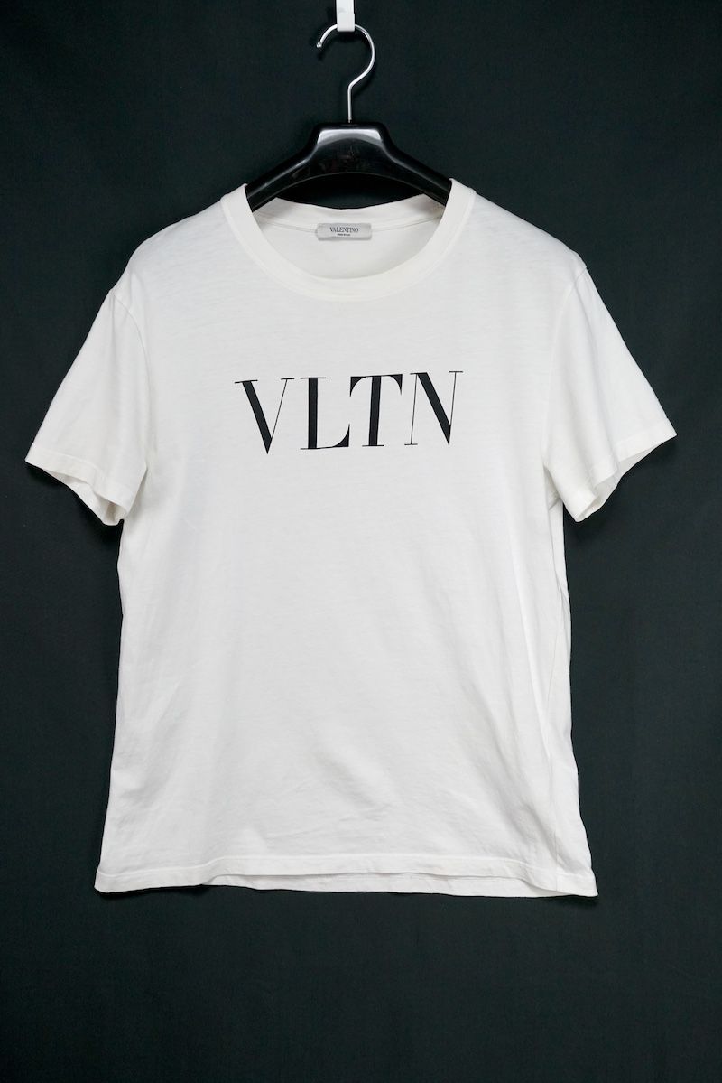 VLTN ロゴプリント ホワイト Tシャツ VALENTINO ヴァレンティノ VLTN ロゴ Tシャツ コットン ホワイト