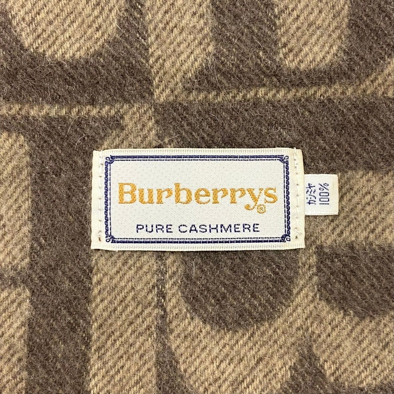 レディース BURBERRY LONDON マフラー カシミヤ100% Bロゴ 総柄 茶
