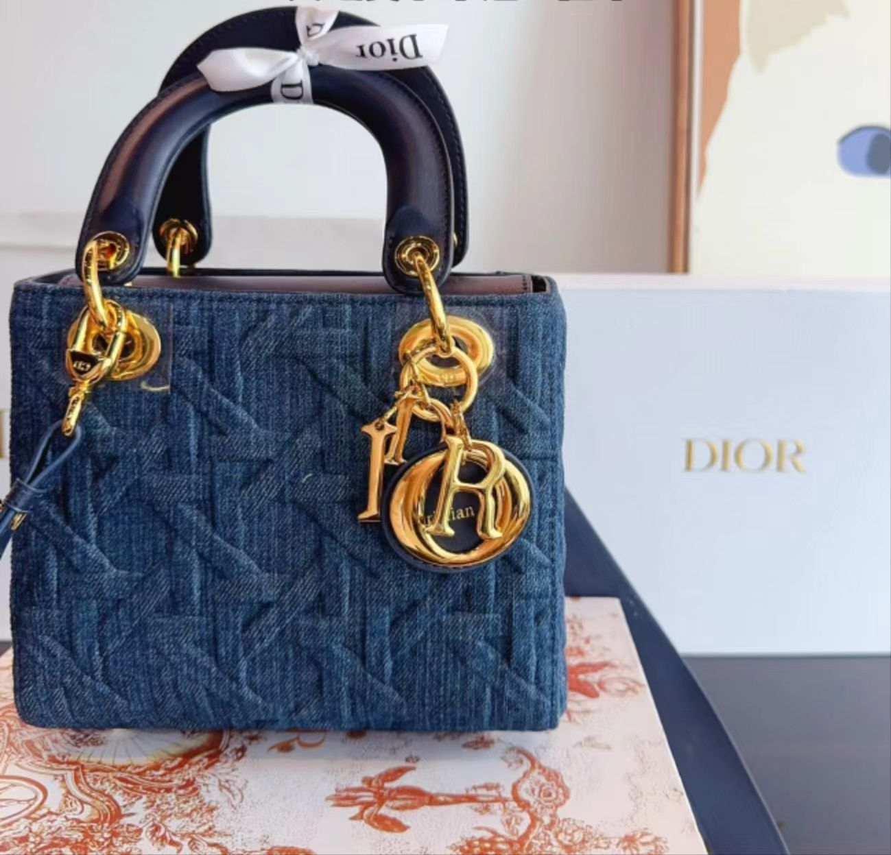 Christian Dior　レディディオール　カナージュ　キルティング 美品