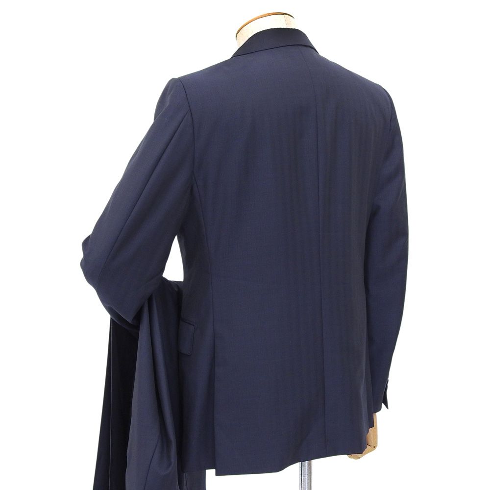 超 エルメネジルドゼニア Ermenegildo Zegna 現行タグ 622036 シャドーチェック ウール セットアップ スーツ 48 定価80万円