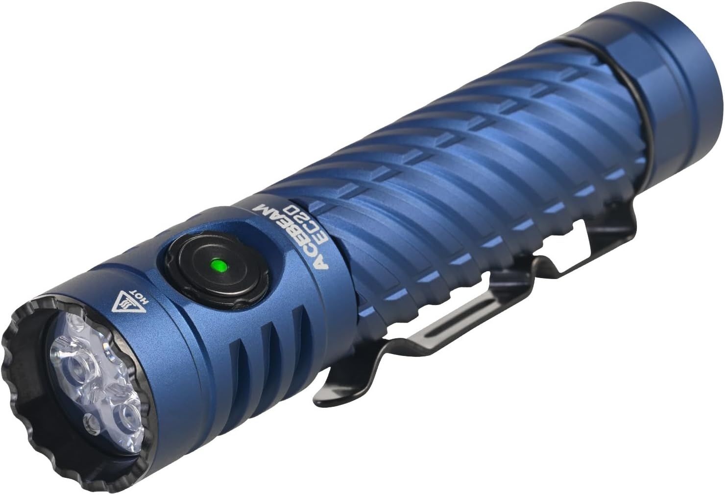 ACEBEAM EC20 EDC マルチ光源 懐中電灯 2500ルーメン 高出力 370メートル 長距離 無段階調光 フリッカーフリー LEDフラッシュライト IP68 2m防水 マグネット式テールスタンド 電池監視 キャンプ 防災 停電対策 緊急
