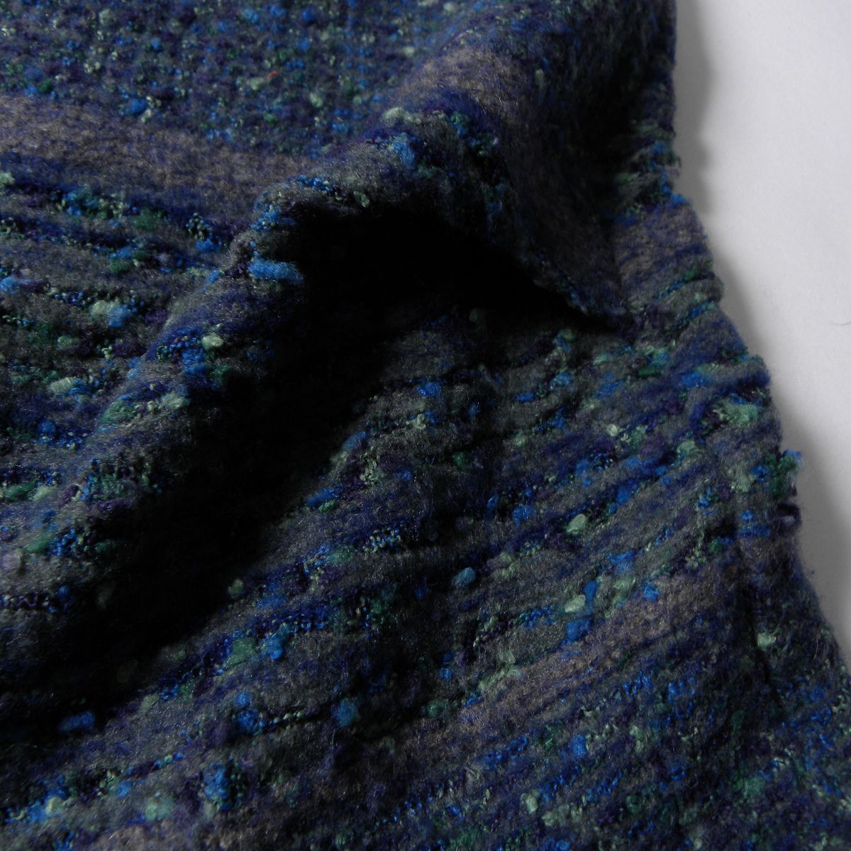 新品未使用 センソユニコ 異素材使い 長袖 トップス 38 チャイナ服 普段着 無地 斜め合わせ 長袖トップス 中国茶 衣装