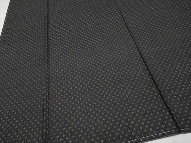 平和屋本店□極上 男性 本場大島紬 泥染め 吉祥文 徳田幸夫作 証紙付き