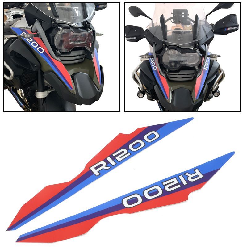 BMW R1200GSアドベンチャー 2014-2015 用 ビークルデカール 防水ステッカー フェイスガード装飾 バイクカスタムパーツ