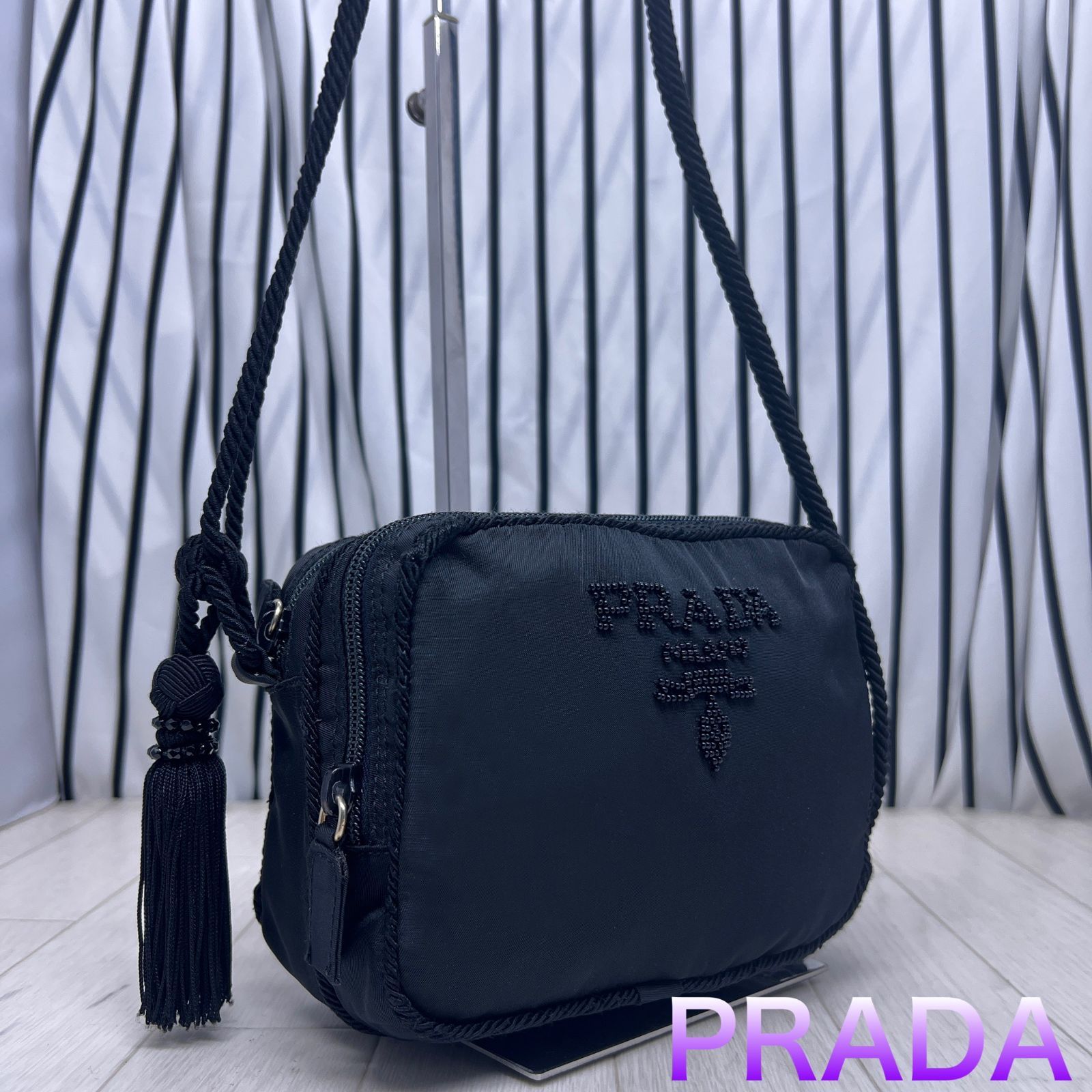 【美品】PRADA×プラダ 斜めがけショルダーバッグ プラダ PRADA ハンドバッグ 斜めがけショルダーバッグ 2WAY バッグ