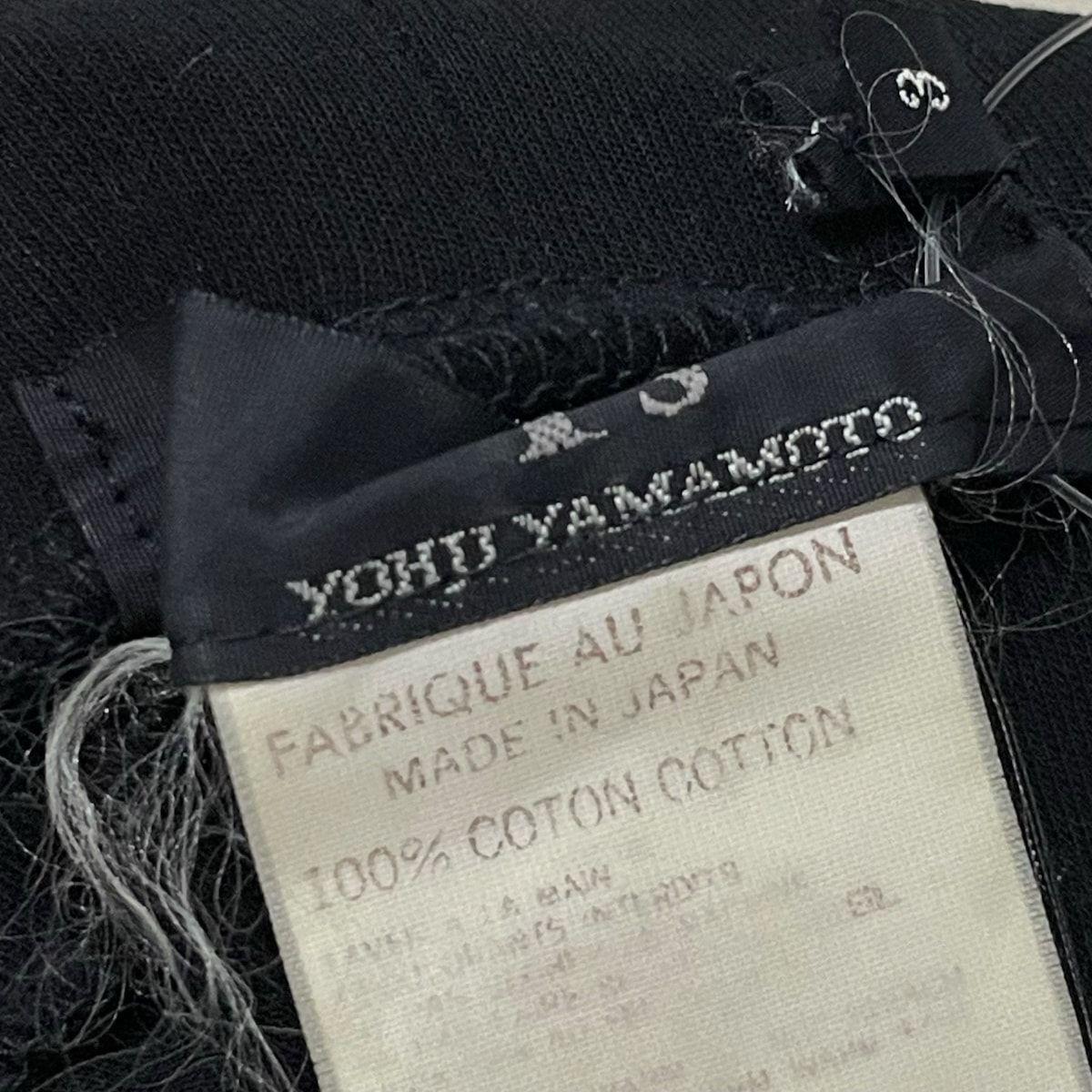 yohjiyamamoto(ヨウジヤマモト) 半袖カットソー サイズ3 L レディース - 黒 ハイネック