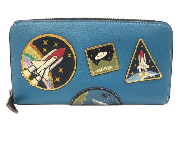 COACH コーチ スペース 宇宙柄 ラウンドファスナー 長財布 COACH コーチ スペース 宇宙柄 ラウンドファスナー 長財布