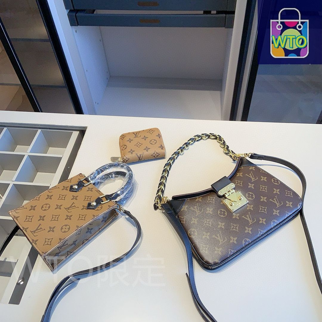 ミニバック付が嬉しい Louis Vuitton クロワッサン バック 今日特価】LV Monogram Mini Croissant Bag (Upgraded Chip
