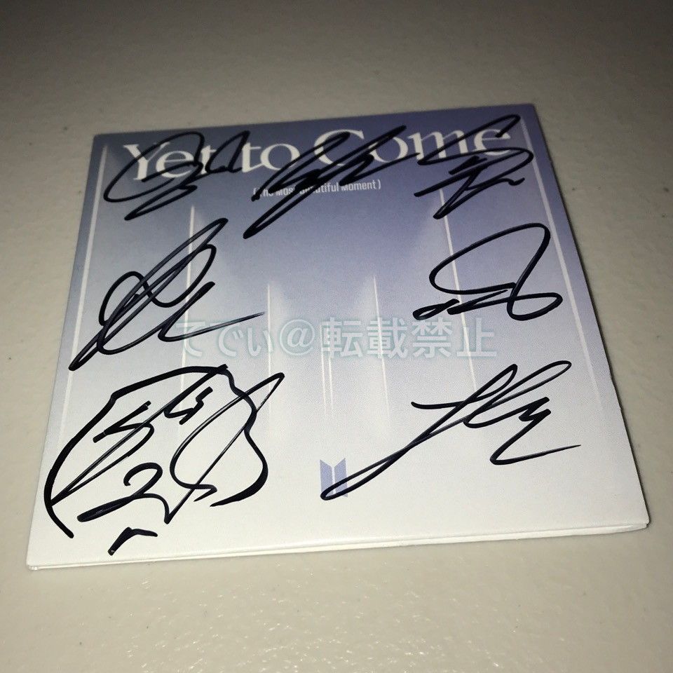 BTS 直筆サイン「Yet To Come」シングルCD(日本未発売)