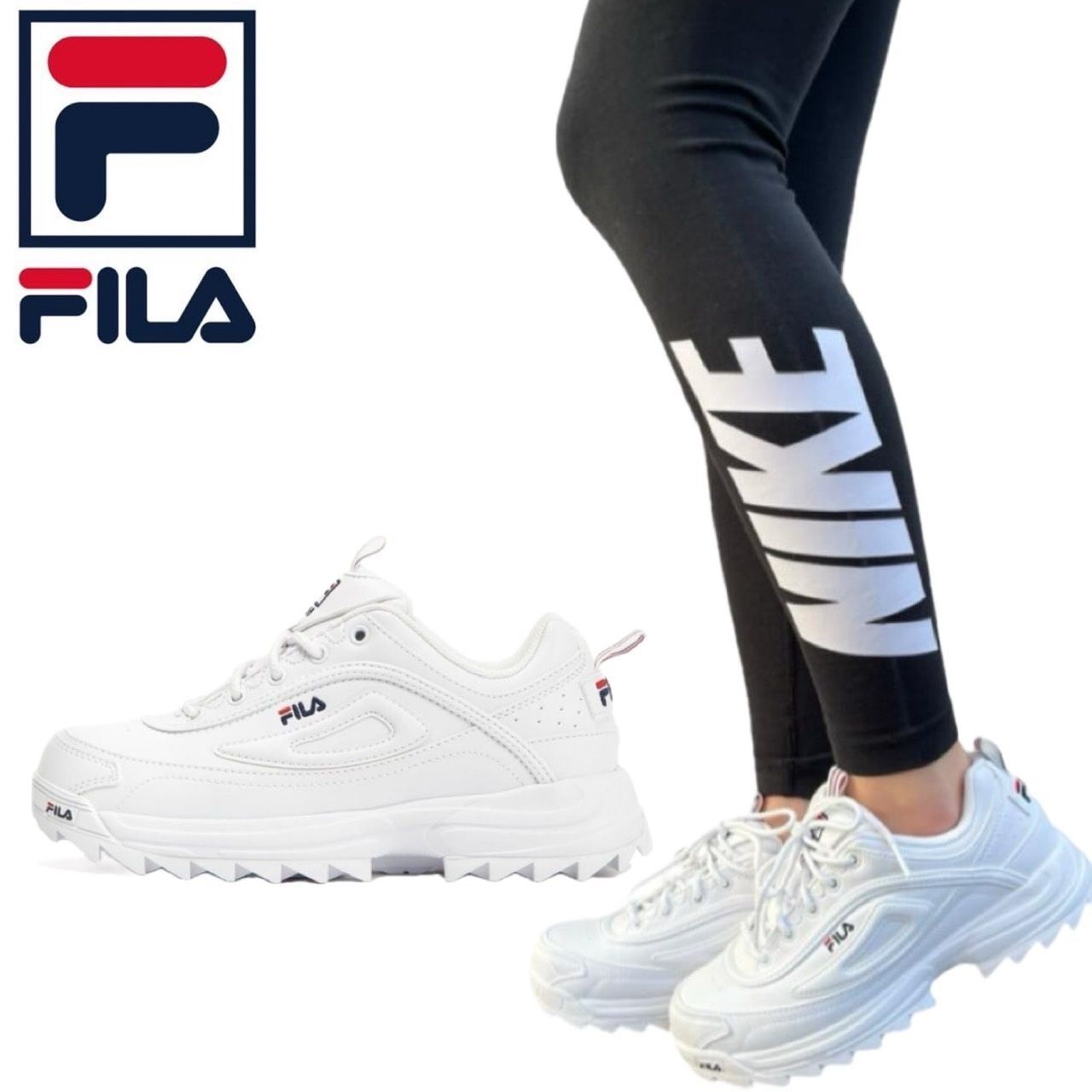 フィラ FILA スニーカー シューズ 靴 WSS23012 WSS25006 ディストーター プレミアム ホワイト 125 メンズ レディース 厚底ソール ボリュームソール FILA DISTORTER PREMIUM 新品 正規品 未使用品