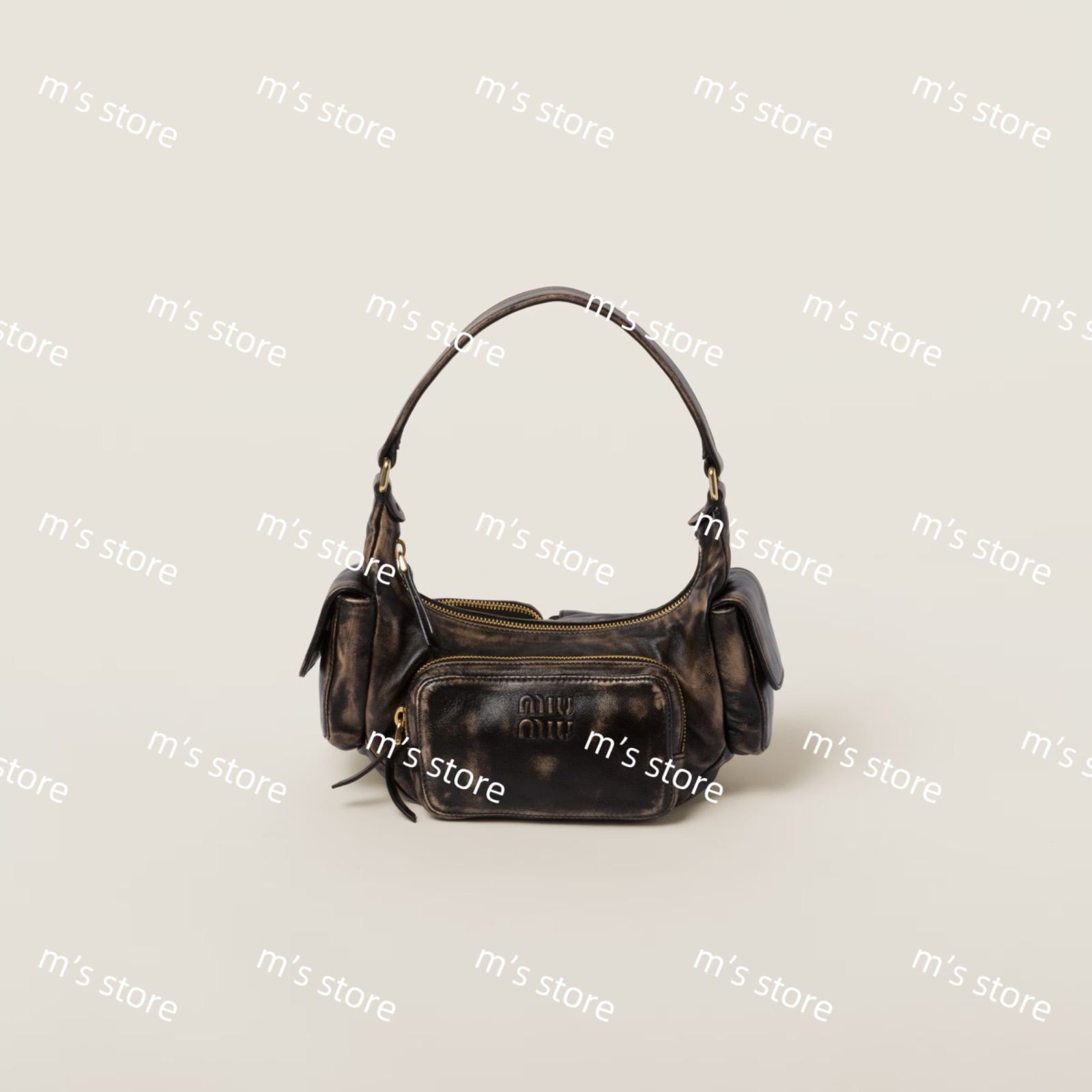 新品 定価以下 miumiu ミュウミュウ ナッパレザー ポケット